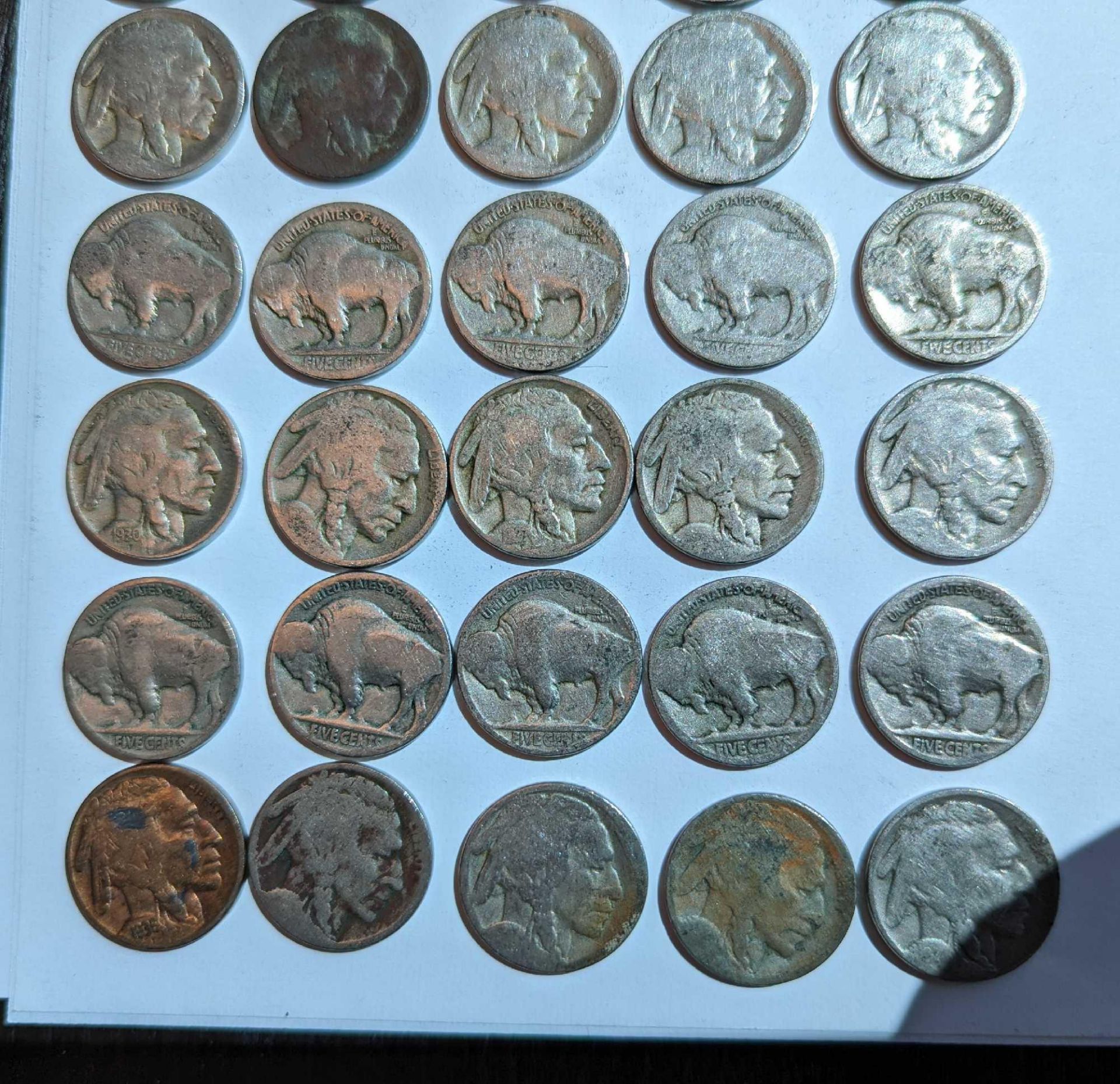(40) Buffalo/Indian Head Nickels - Image 3 of 3