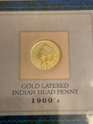 1904 Gold Layered Indian Head Penny and more