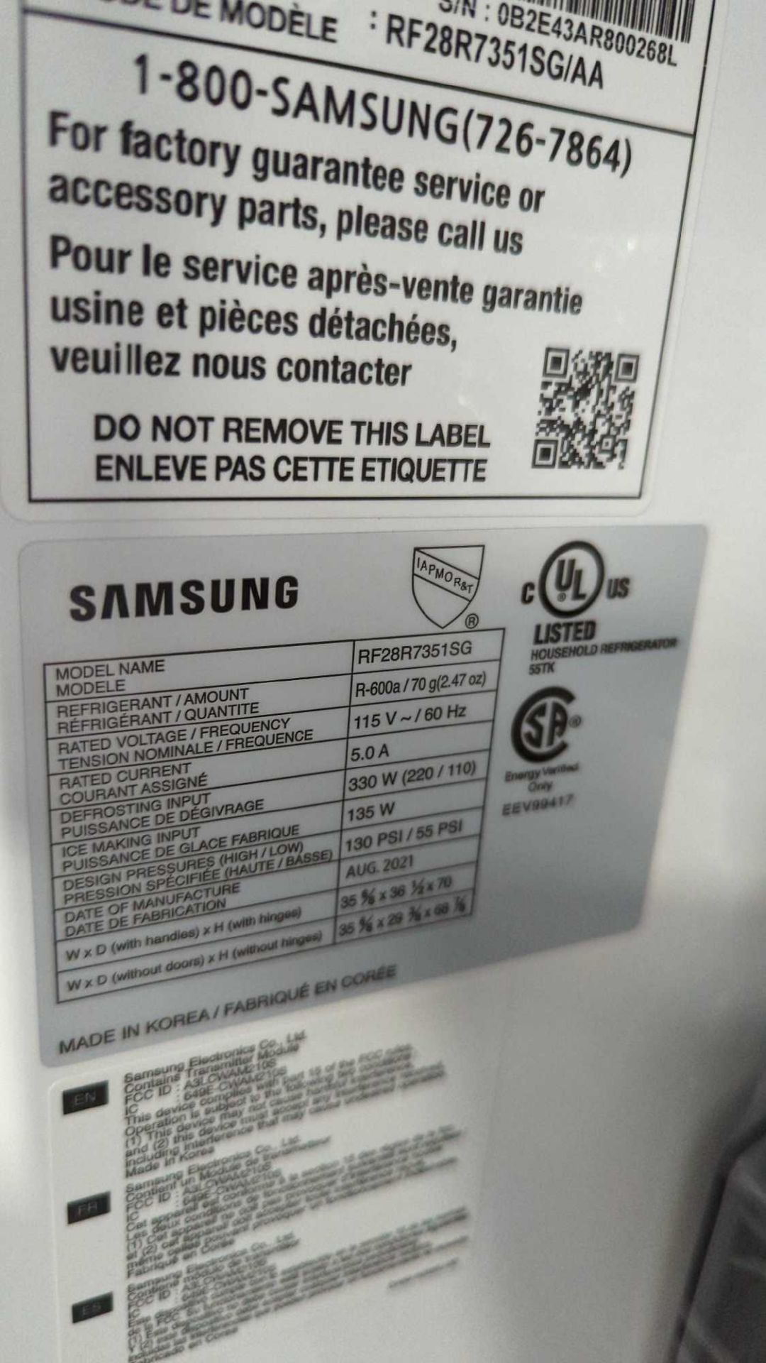 Samsung RF28R7351SG - Image 7 of 9