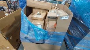 pallet of HomeGoods shelving decorative mirrors and more