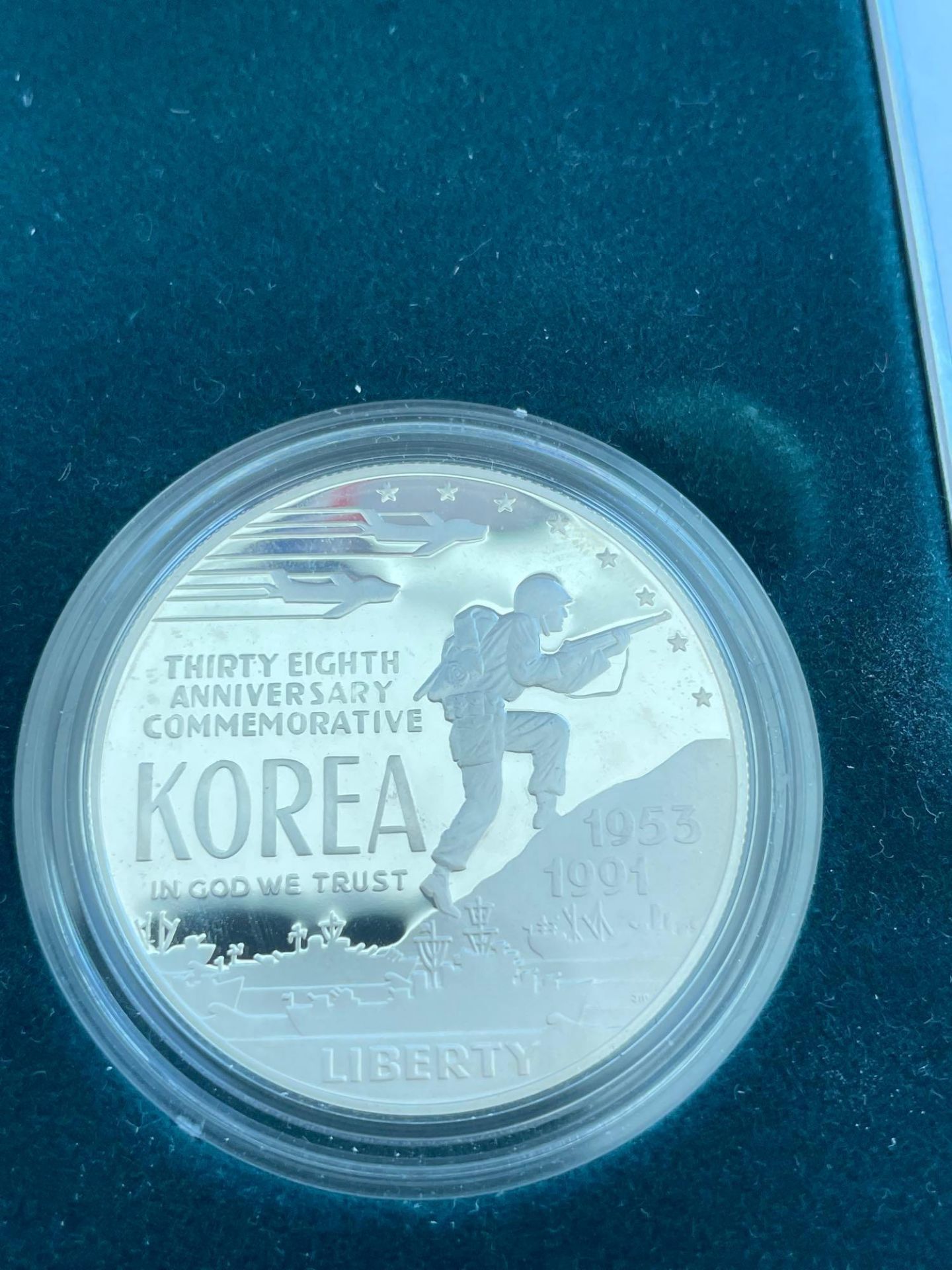 Korean War Silver Dollar Memorial Coin - Image 4 of 5