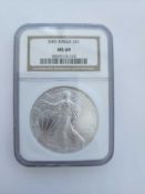 2001 Graded Silver Dollar