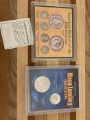 Moon Landing Coin Collection & American Nickels of the 20th Century