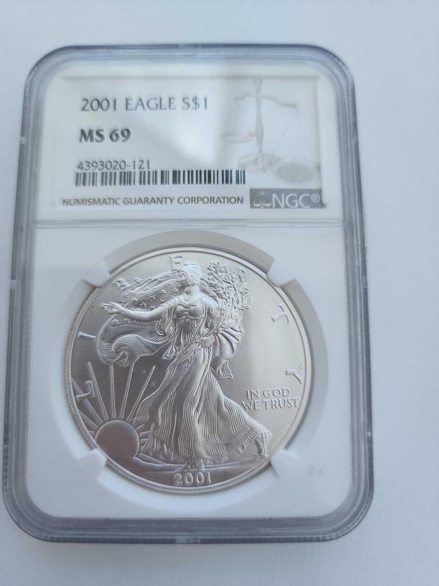 2001 Graded Silver Dollar