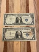 1957 $1 Blue Seal Silver Certificate with Star note, 1957 $1 Blue Seal Silver Certificate