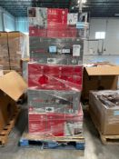 pallet of Hoover vacuums