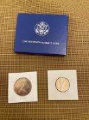 1986 Commemorative Liberty Half Dollar Proof, 1973 New Zealand Uncirculated 50, 1981, New Zealand Un