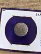 1882 Morgan Dollar and Stamp Set