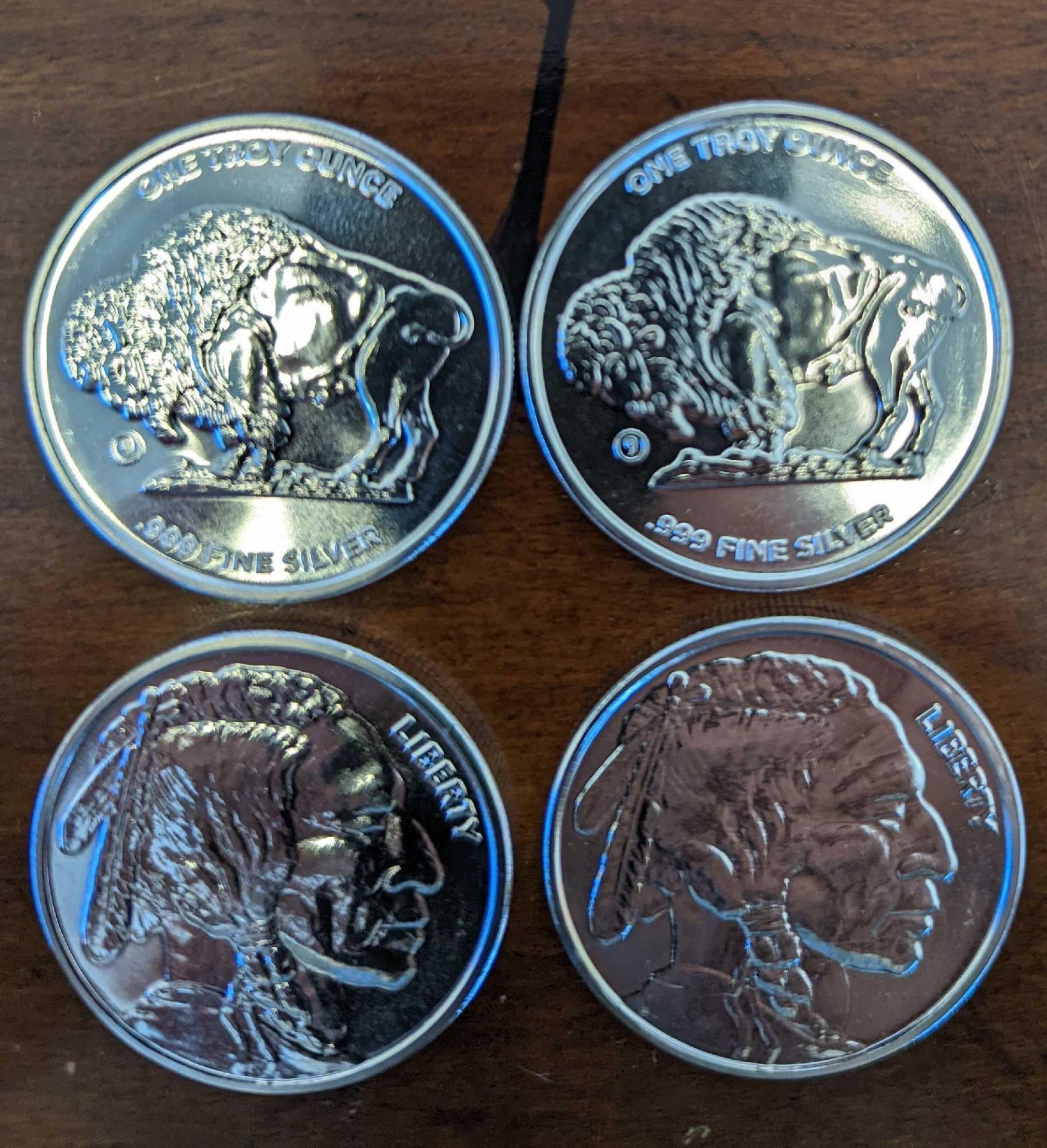 (4) American Buffalo Nickel Silver Dollars - Image 6 of 6