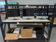 rolling rack of IMAC and miscellaneous electronics