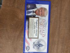Donald Turmp Commemorative 2 Dollar Bill