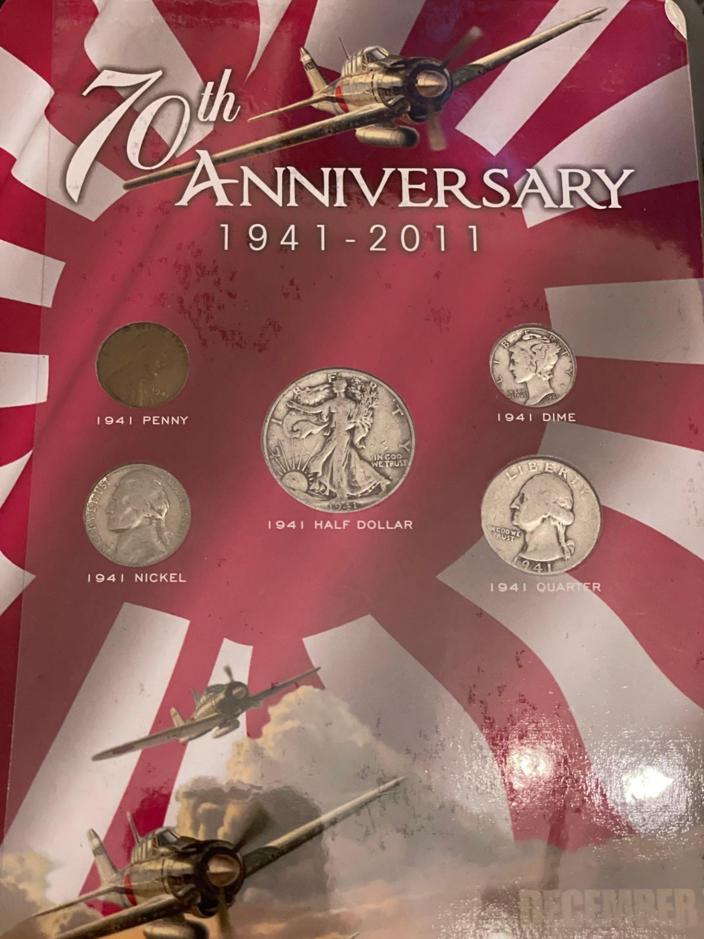 Pearl Harbor 70th Anniversary Coin set: 1941-2011 - Image 3 of 5