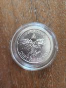 Silver Shield Debt and Death Silver Coin