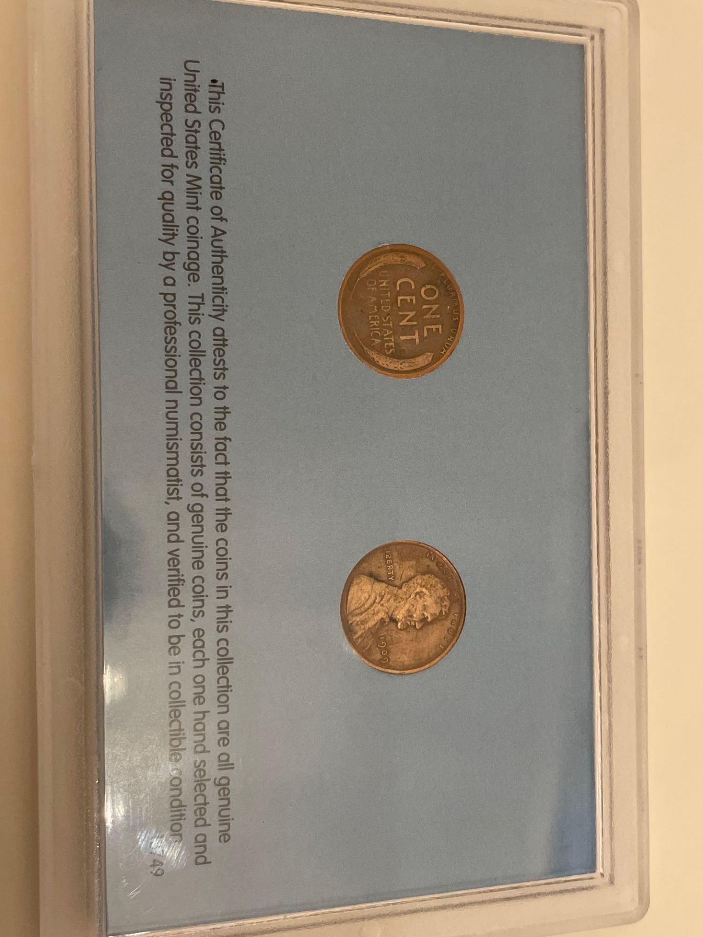 1909 First Year of Issue Lincoln Wheat Pennies - Image 3 of 3