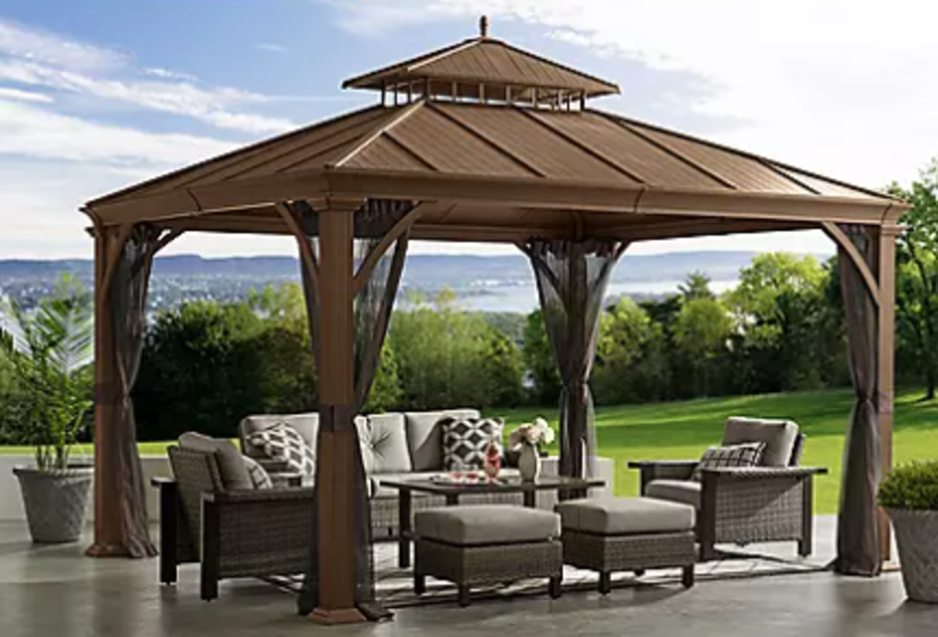 Gazebos, grill, AC, and more