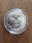 Silver Shield Debt and Death Silver Coin