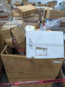 Assorted paper and plastic goods