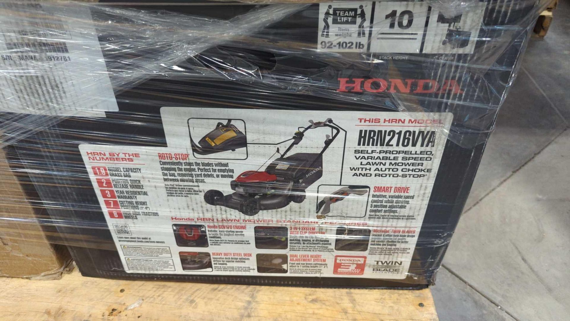 Honda Mower HRN216VYA - Image 5 of 24