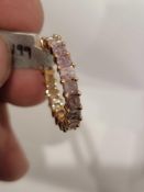 18KT Rose Gold Ladys Custom Made Pink Diamond Ring, 2.51 cts of diamonds