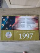 1997 Colored Eagle with Sleeve of facts