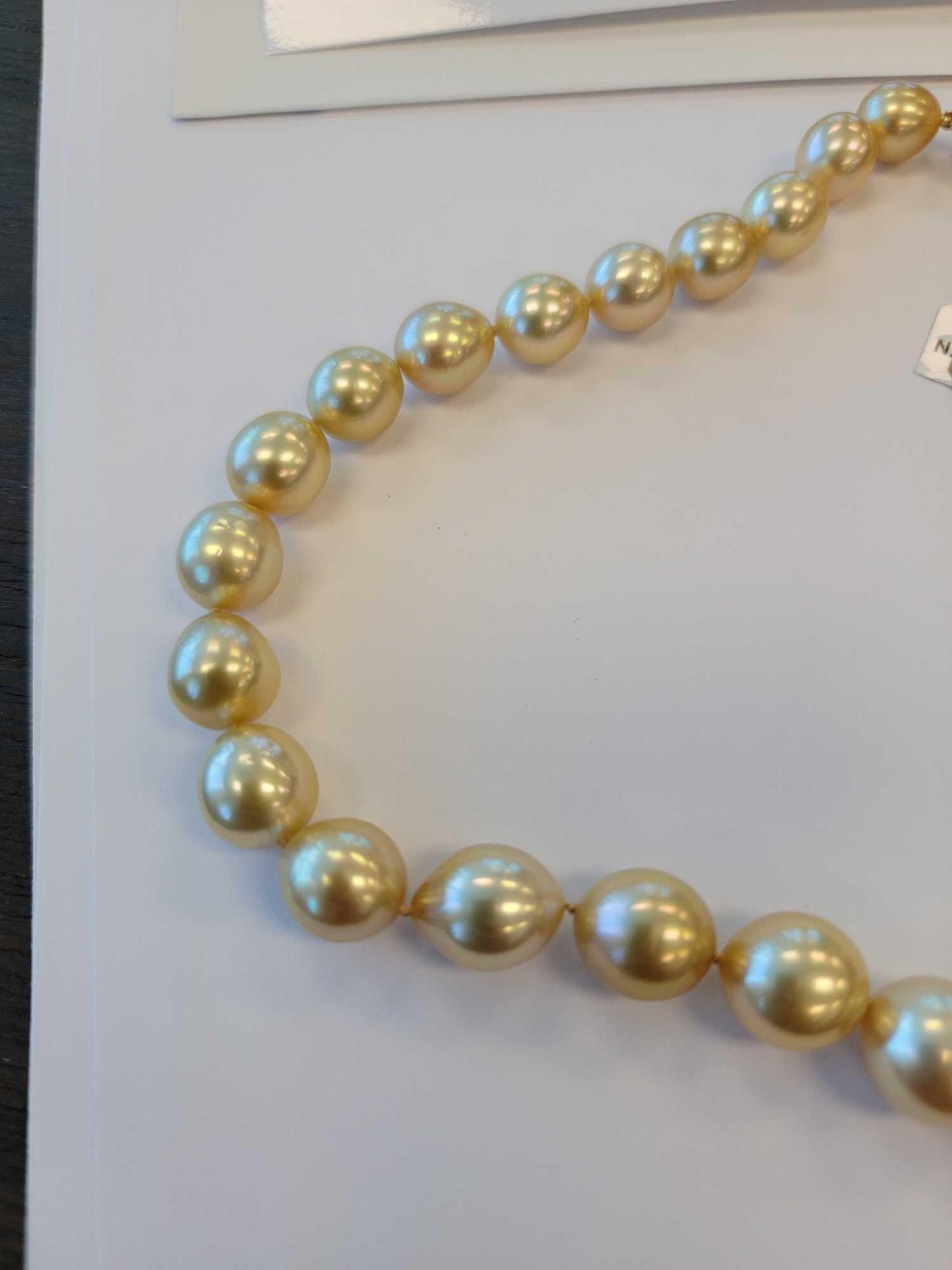 Rare Natural Golden South Sea Pearls, 33 south sea pearls - Image 7 of 7