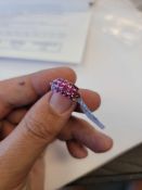 White Gold and Ruby Ring