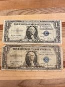 1935A $1 Silver Certificate & 1935D $1 Silver Certificate