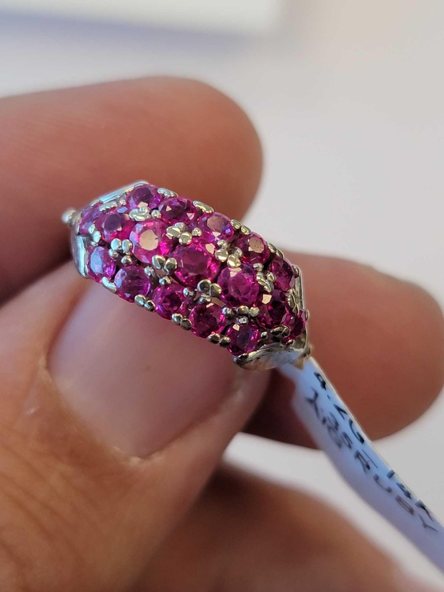 White Gold and Ruby Ring - Image 2 of 6