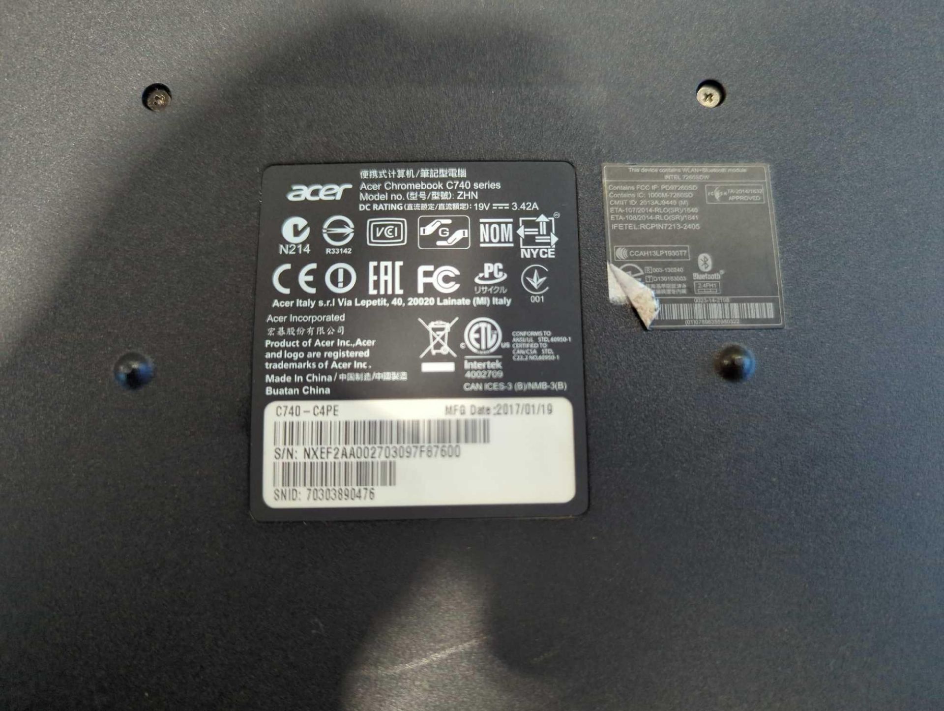 Acer Chromebooks - Image 3 of 5
