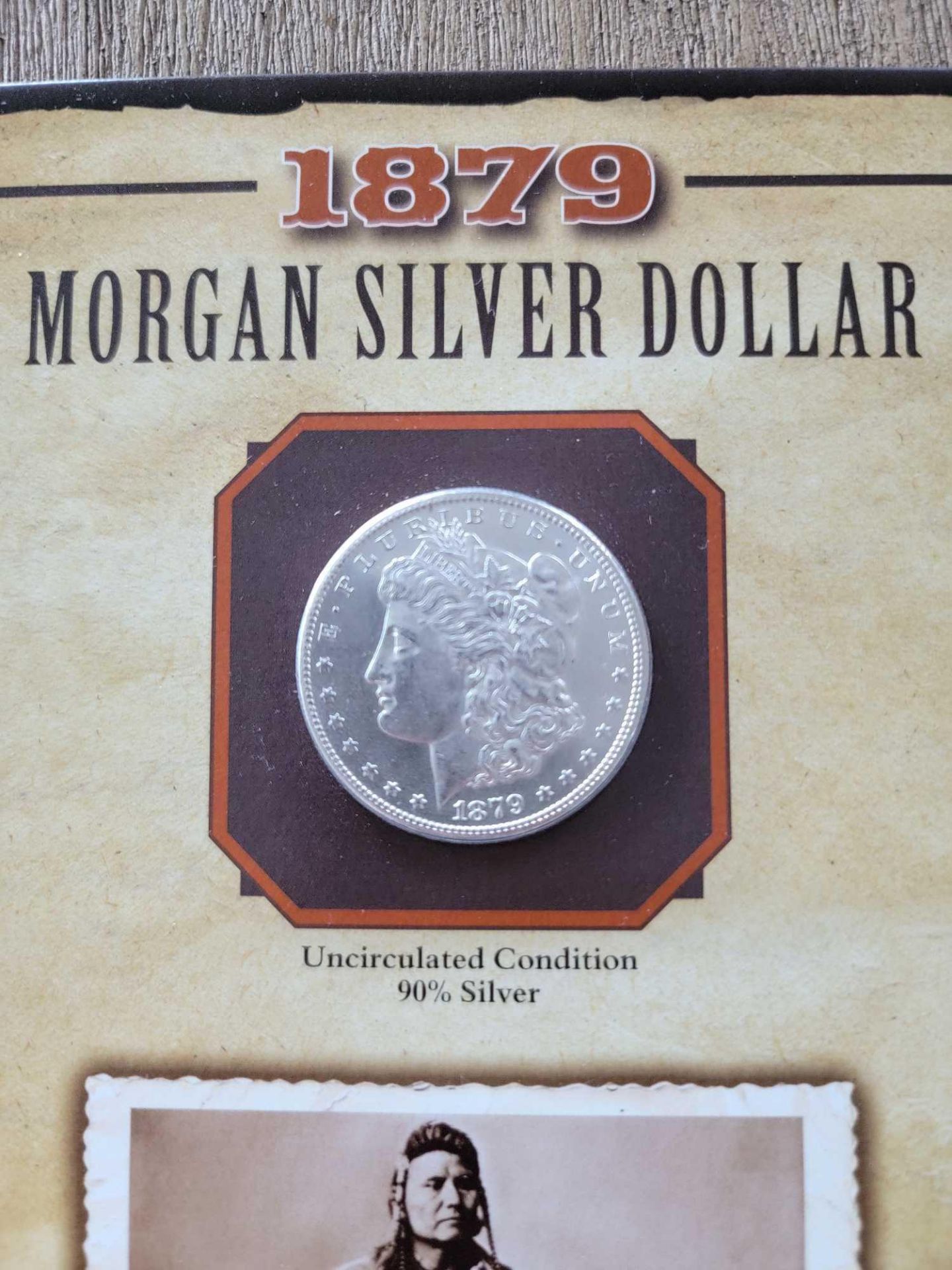 1879 Morgan Dollar with Chief Joseph Uncirculated Condition - Image 4 of 10