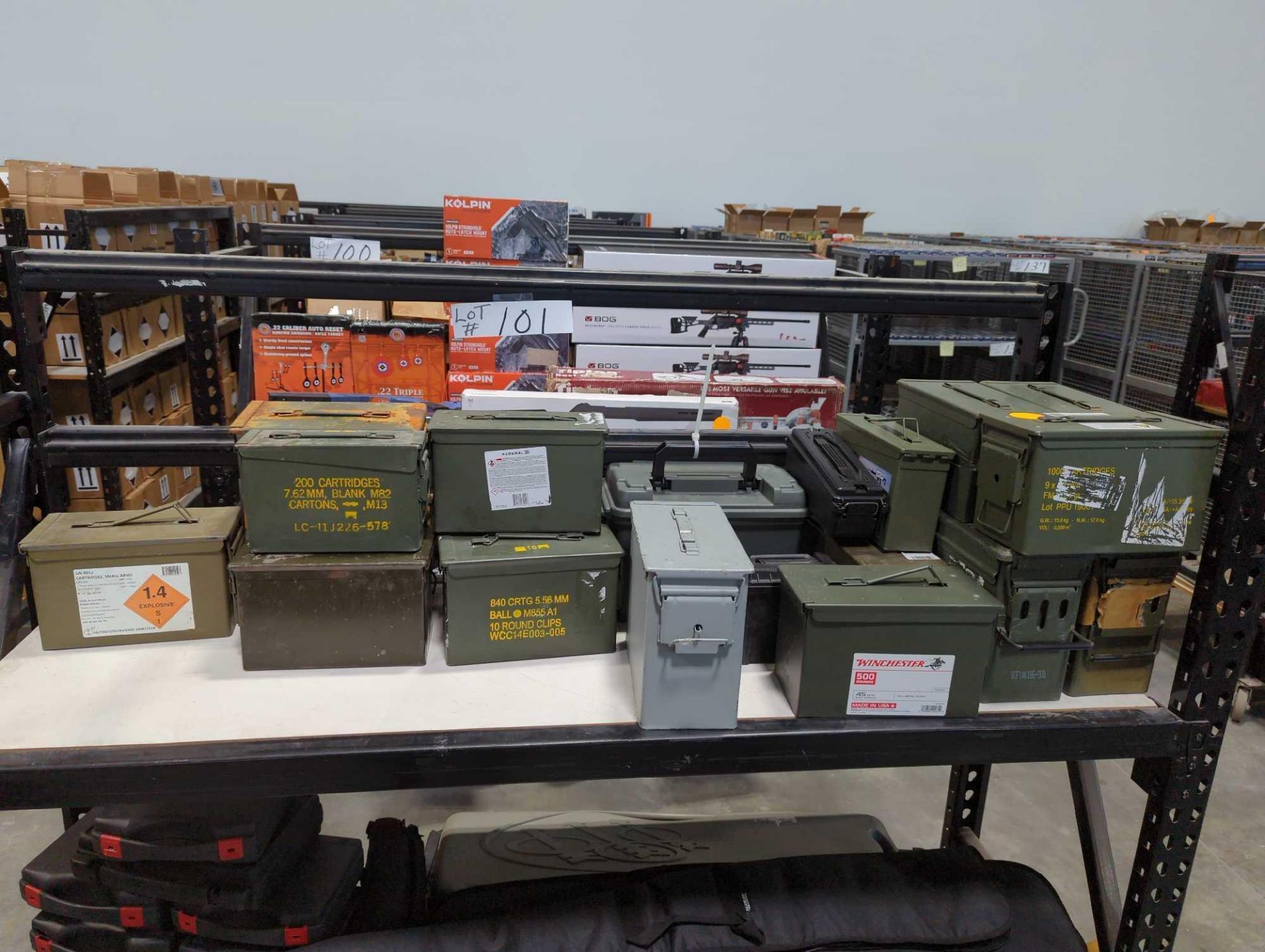 ammo cans and gun cases