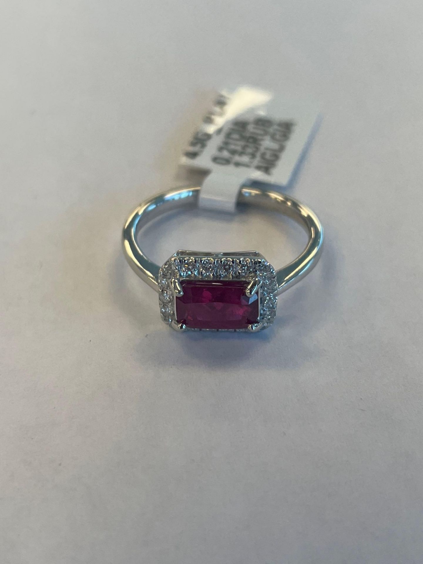 Platinum Burmese Ruby and Diamond Ring - Image 2 of 7