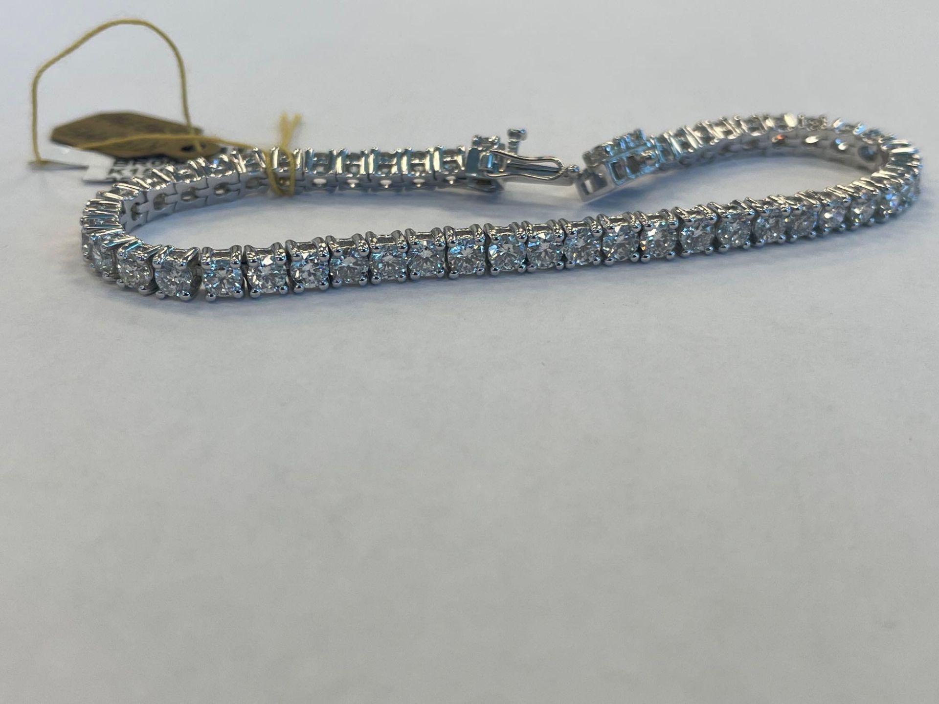 Platinum Diamond Bracelet 8.5 cts Diamond - Image 7 of 7