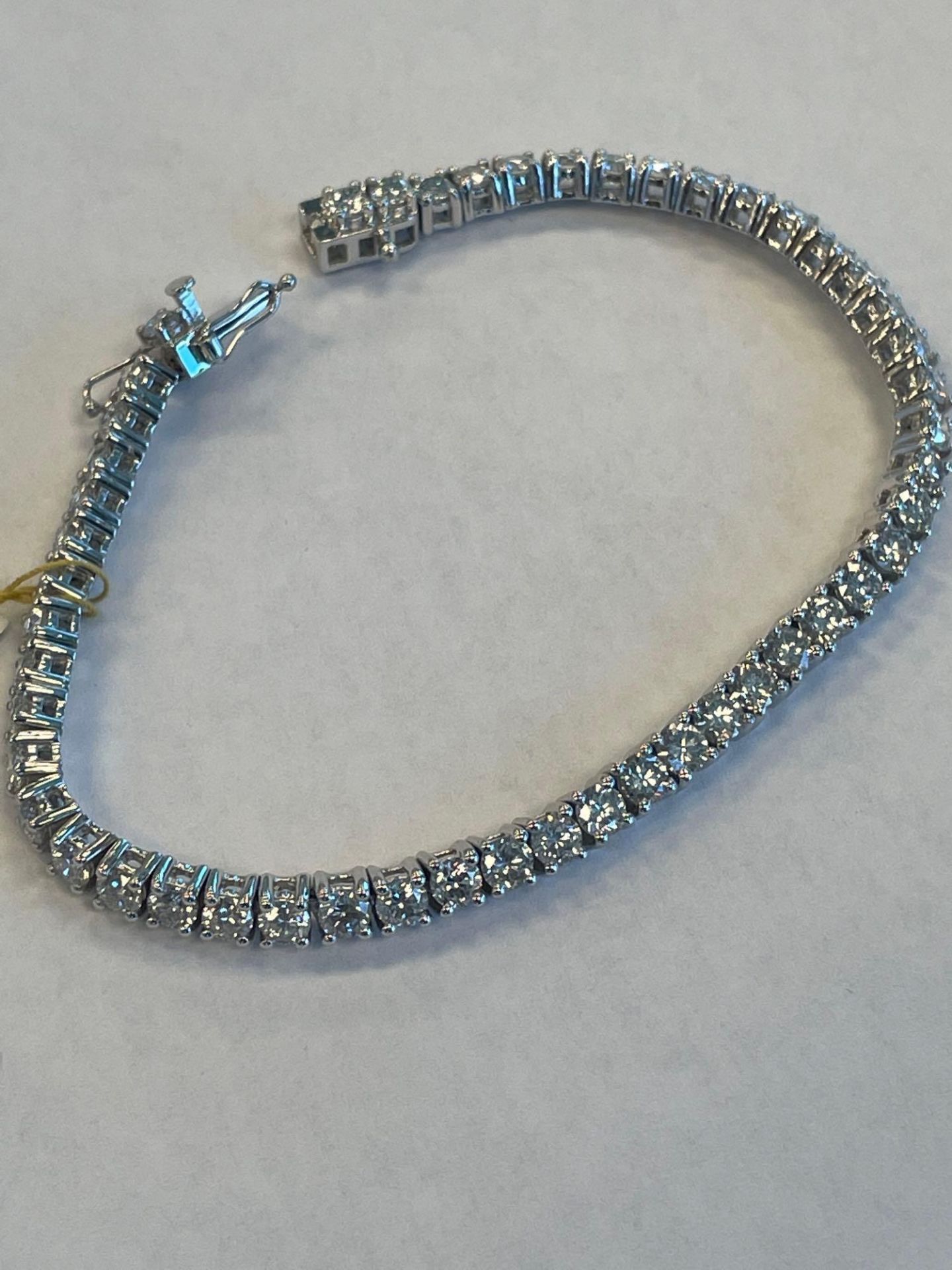 Platinum Diamond Bracelet 8.5 cts Diamond - Image 4 of 7