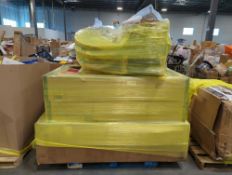 pallet of furniture console chairs and TV console