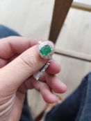 Emerald and Diamond Ring