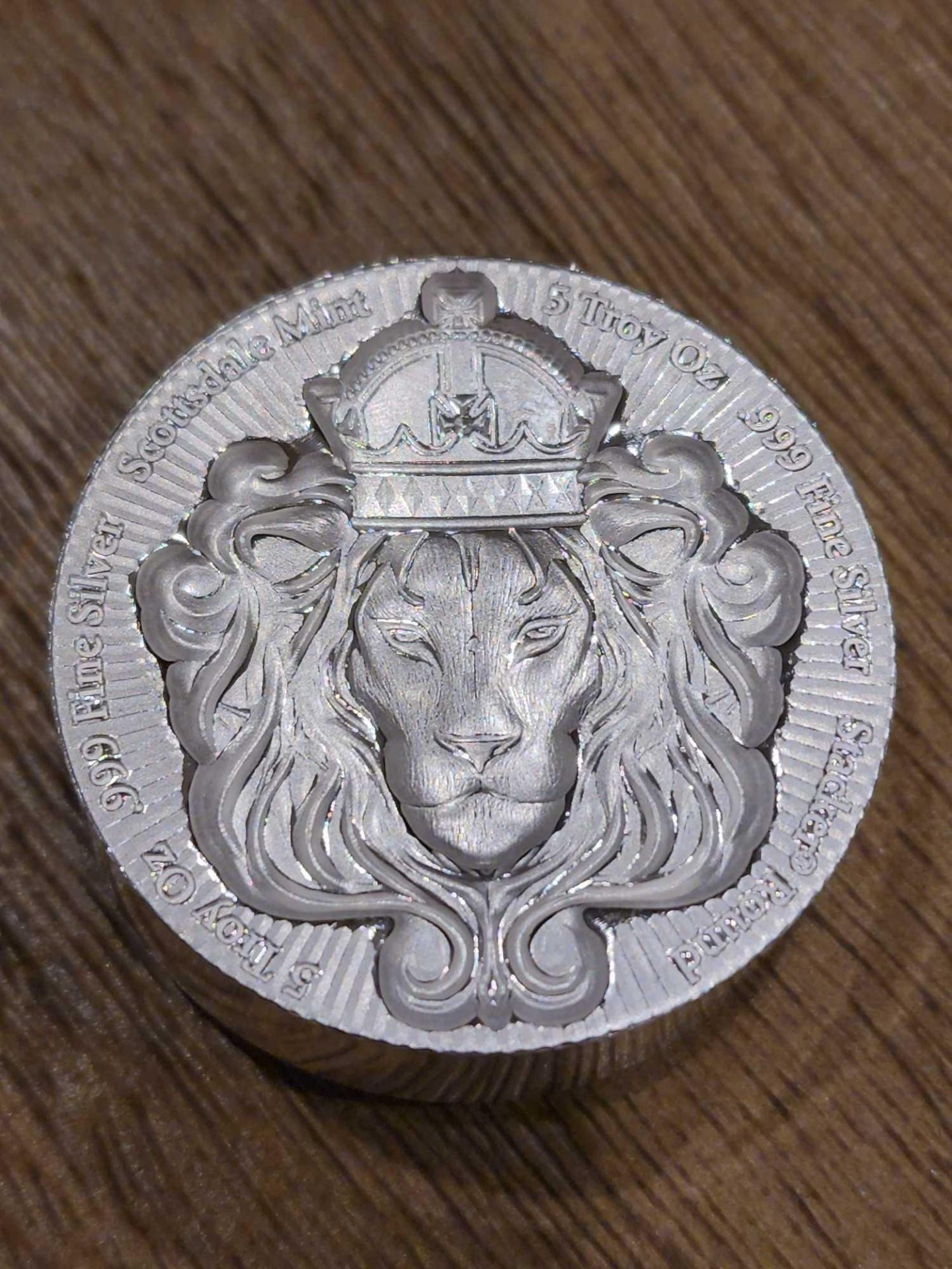 Scottsdale Stacker 5 oz Coin - Image 4 of 4