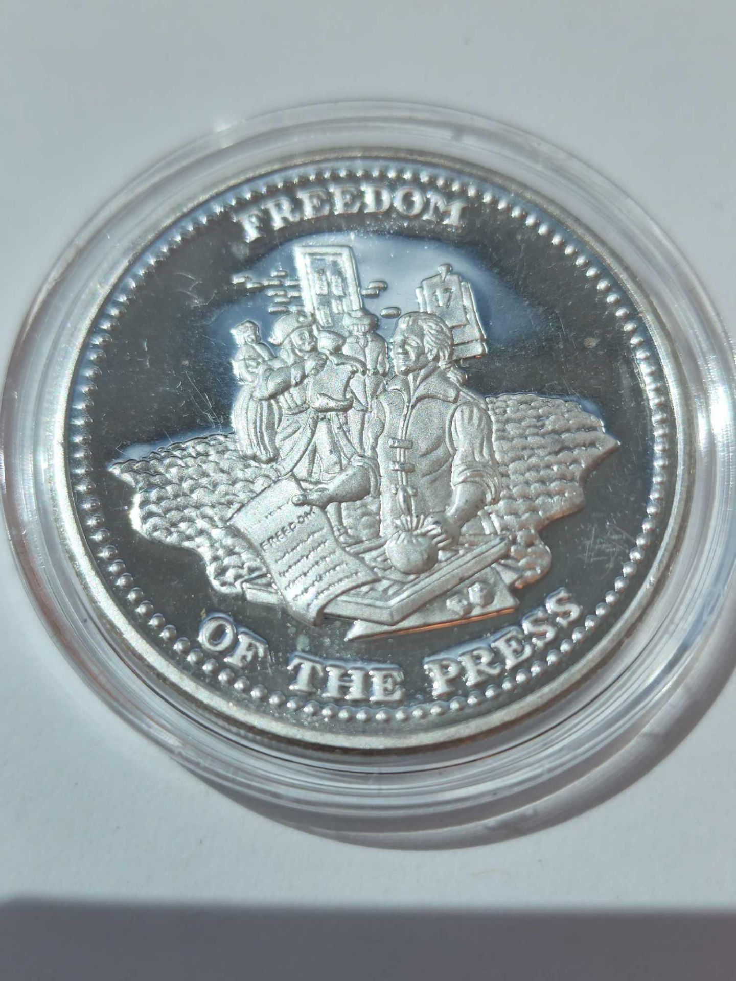 Freedom of the press and religion coins - Image 3 of 4