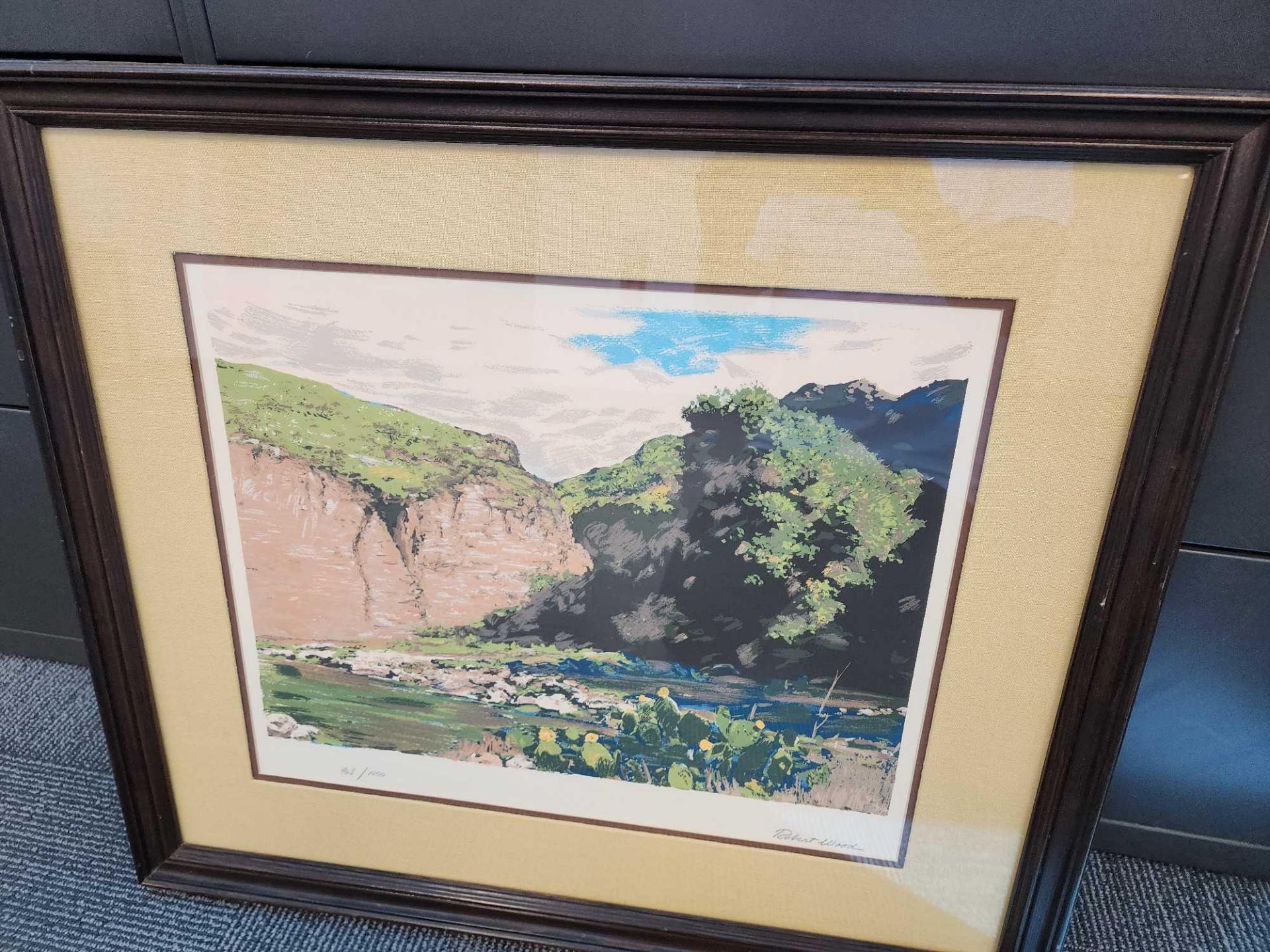 Robert Wood signed artwork. with certificate of authenticity and signed - Image 6 of 8