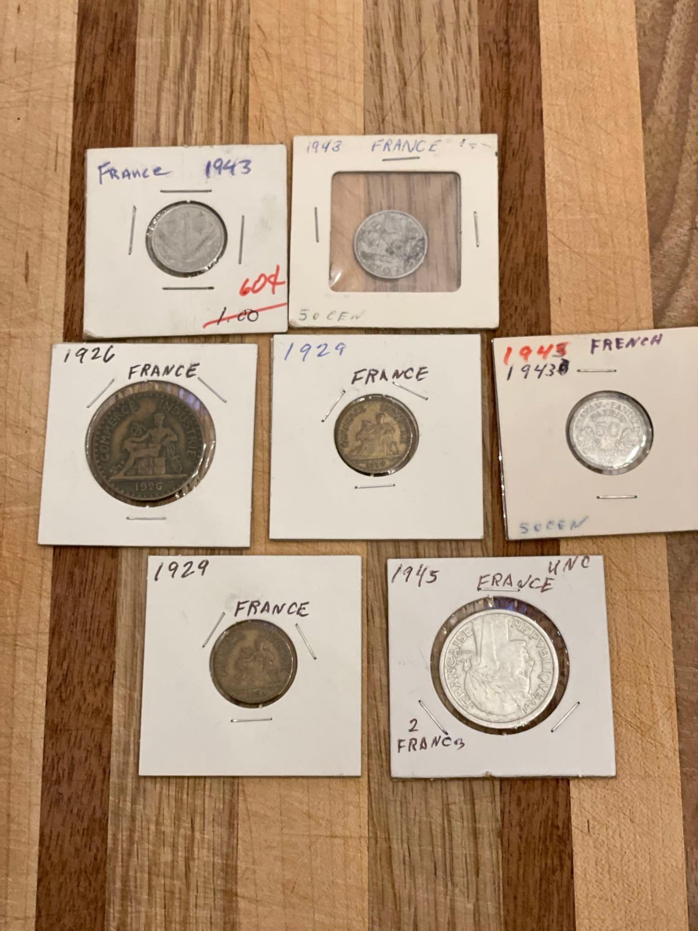 French Coins from 1929-1945