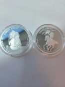 2 Sioux Silver Coins