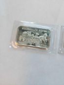 2 1 oz Break apart Stagecoach Silver Bars