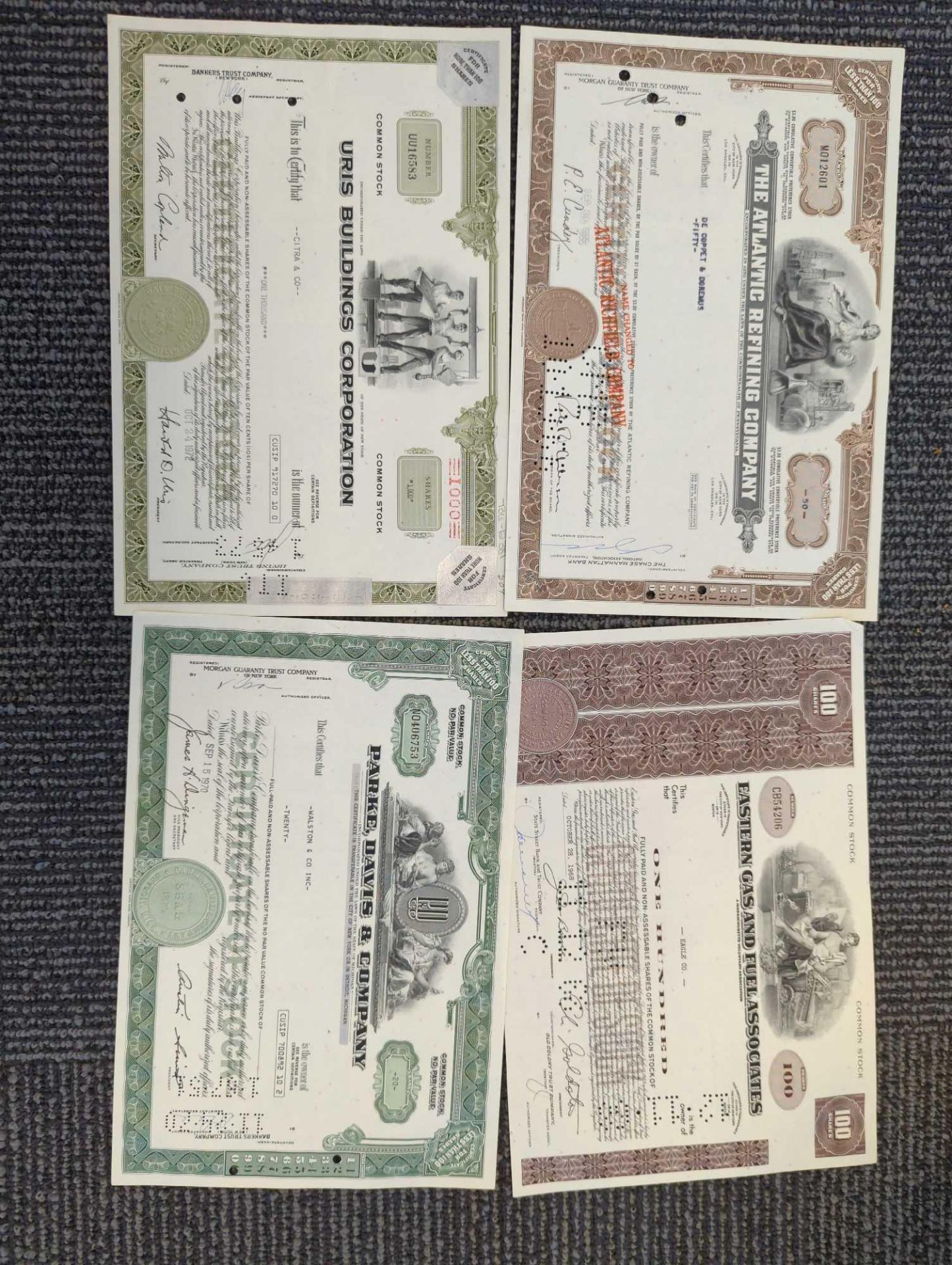 Antique Stock Certificates