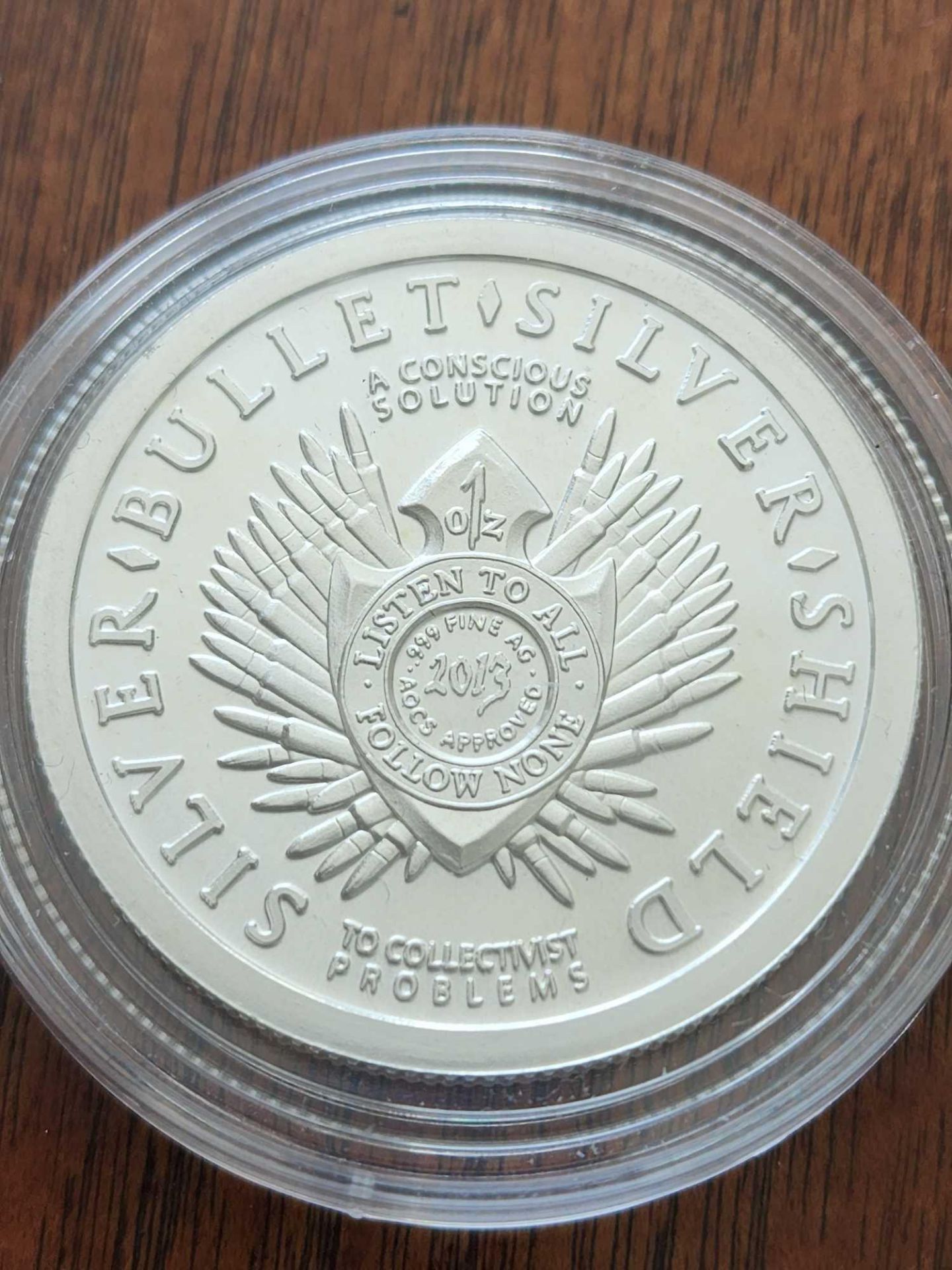 Silver Shield 1 oz Silver Coin - Image 2 of 2