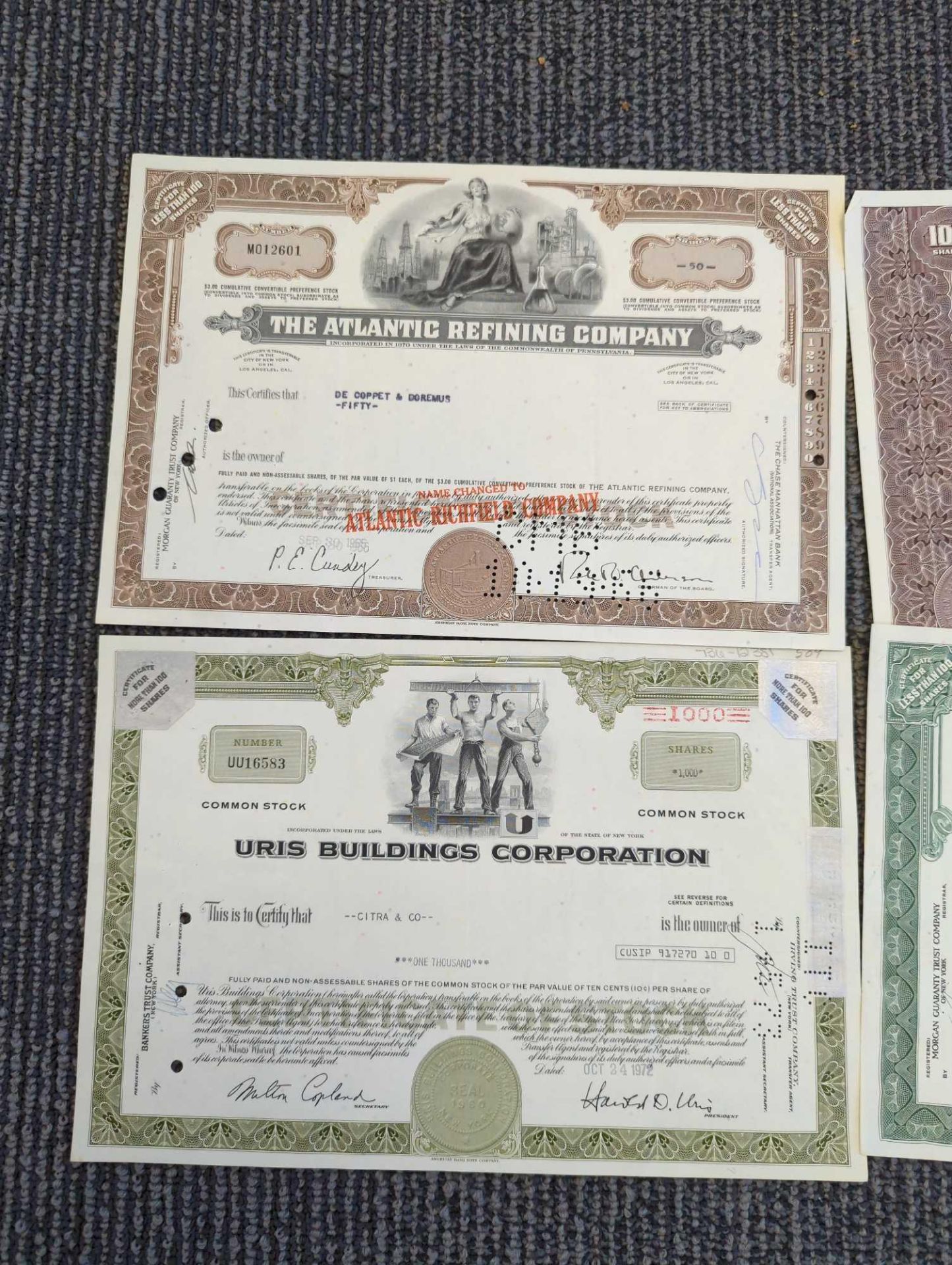 Antique Stock Certificates - Image 2 of 4