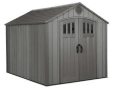 Outdoor storage shed and playset