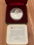 1985 Canadian National Parks .500 Silver Proof Dollar