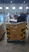 pallet of home goods. dirt devil, vacuum, OGO, duffel bag and more