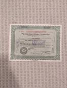 Pan Am Airways Stock Certificate