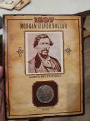 1897 Unciruclated Morgan with James Beckwourth Stamp and Facts